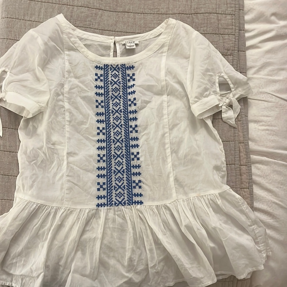 JCrew Peplum Top